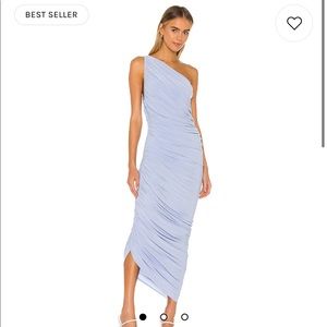 Revolve Norma Kamali Diana Gown in Celestial Blue in medium. New worn once